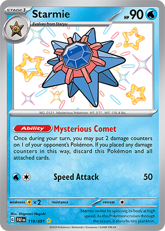 119/091 - Starmie (Shiny Rare)