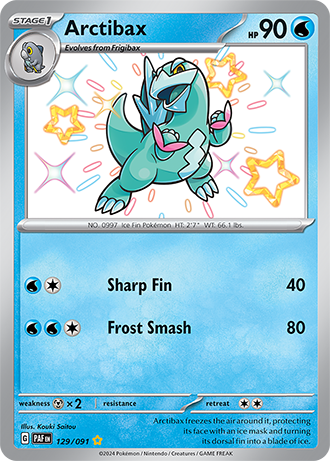 129/091 - Arctibax (Shiny Rare)
