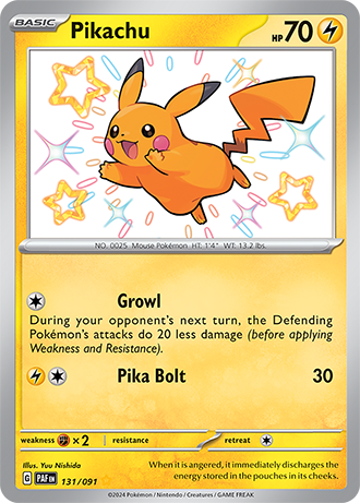 131/091 - Pikachu (Shiny Rare)