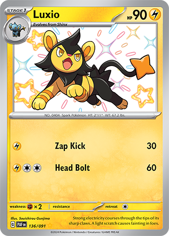 136/091 - Luxio (Shiny Rare)