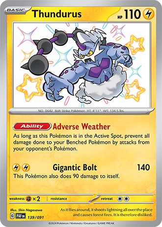139/091 - Thundurus (Shiny Rare)