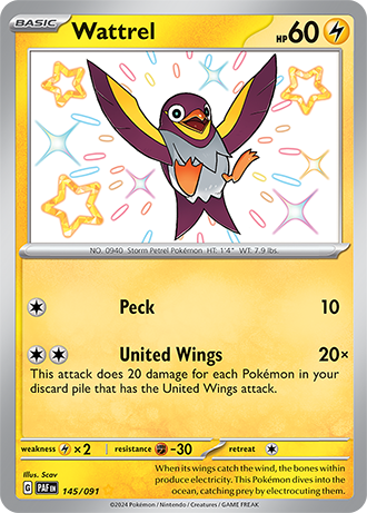 145/091 - Wattrel (Shiny Rare)