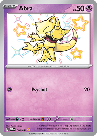 148/091 - Abra (Shiny Rare)