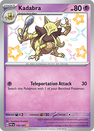 149/091 - Kadabra (Shiny Rare)