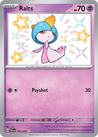 153/091 - Ralts (Shiny Rare)