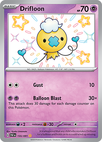 155/091 - Drifloon (Shiny Rare)