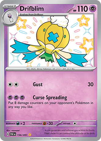 156/091 - Drifblim (Shiny Rare)
