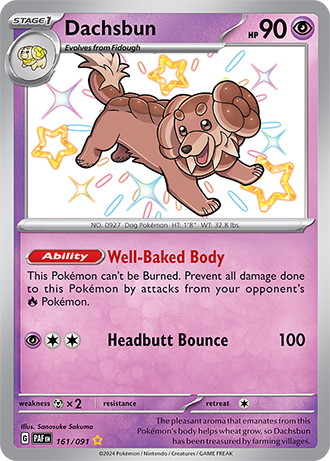 161/091 - Dachsbun (Shiny Rare)