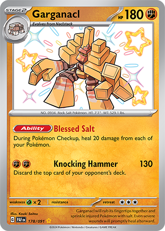 178/091 - Garganacl (Shiny Rare)