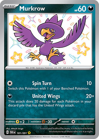 181/091 - Murkrow (Shiny Rare)