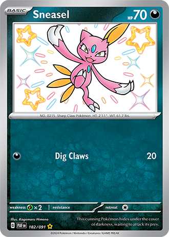 182/091 - Sneasel (Shiny Rare)