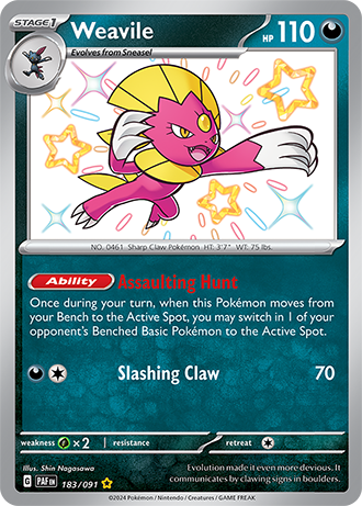 183/091 - Weavile (Shiny Rare)