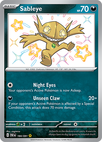 184/091 - Sableye (Shiny Rare)