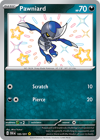 185/091 - Pawniard (Shiny Rare)