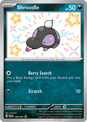 189/091 - Shroodle (Shiny Rare)
