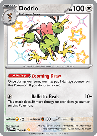 200/091 - Dodrio (Shiny Rare)