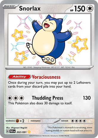 202/091 - Snorlax (Shiny Rare)