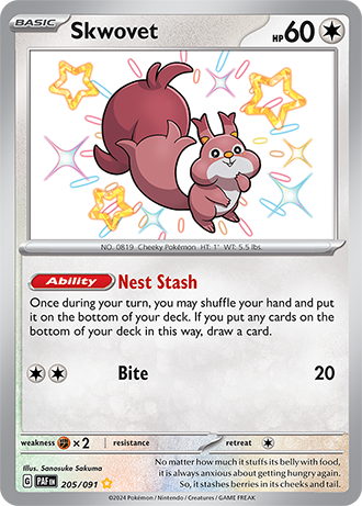 205/091 - Skwovet (Shiny Rare)