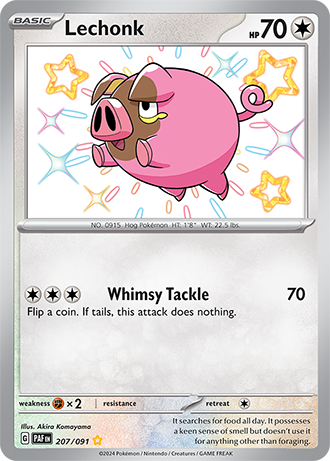 207/091 - Lechonk (Shiny Rare)