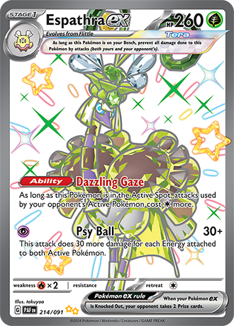 214/091 - Espathra Ex (Ultra Shiny Rare)