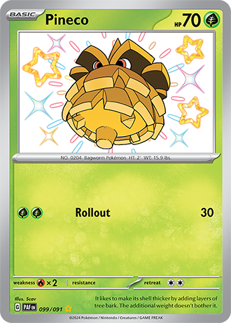099/091 - Pineco (Shiny Rare)