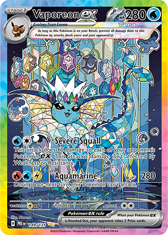 149/131 - Vaporeon Ex (Special Illustration Rare)