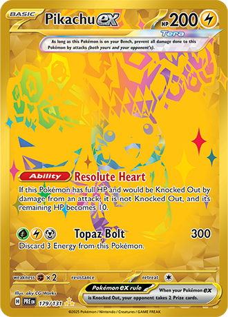 179/131 - Pikachu Ex (Hyper Rare)