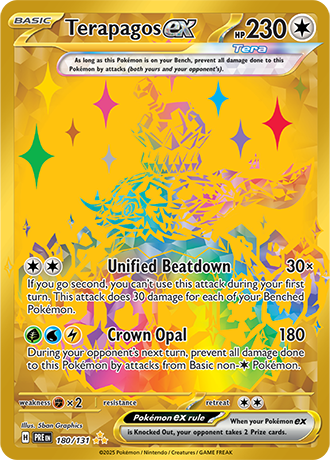 180/131 - Terapagos Ex (Hyper Rare)