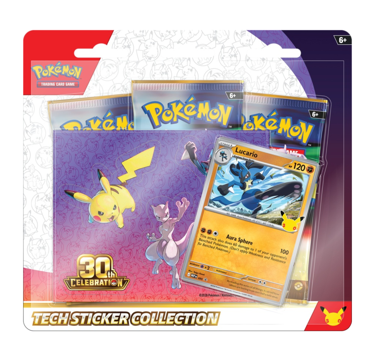 Pokemon TCG - 30th Celebration Tech Sticker Collection - Lucario