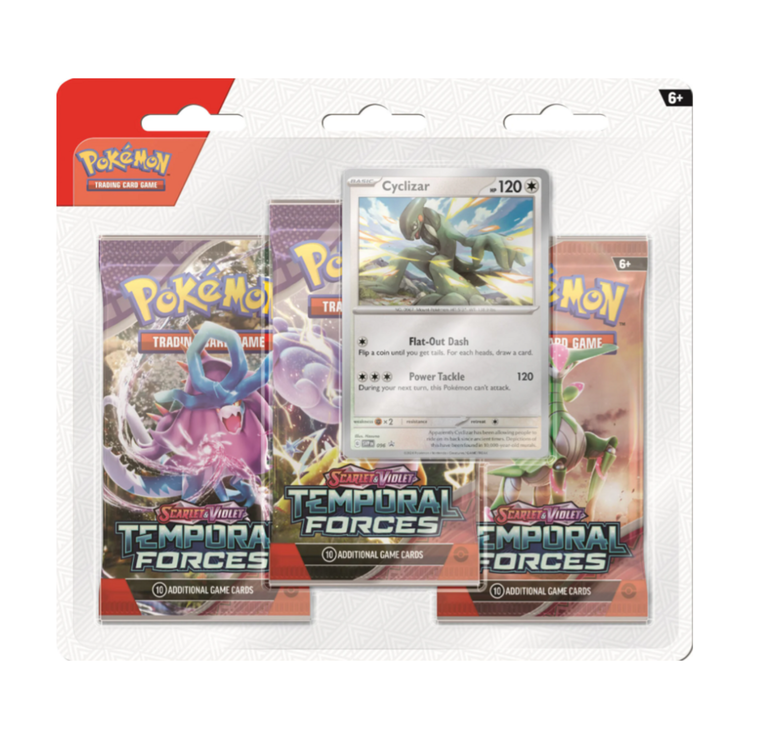 Pokemon TCG: Temporal Forces: 3 Pack Blister Cyclizar