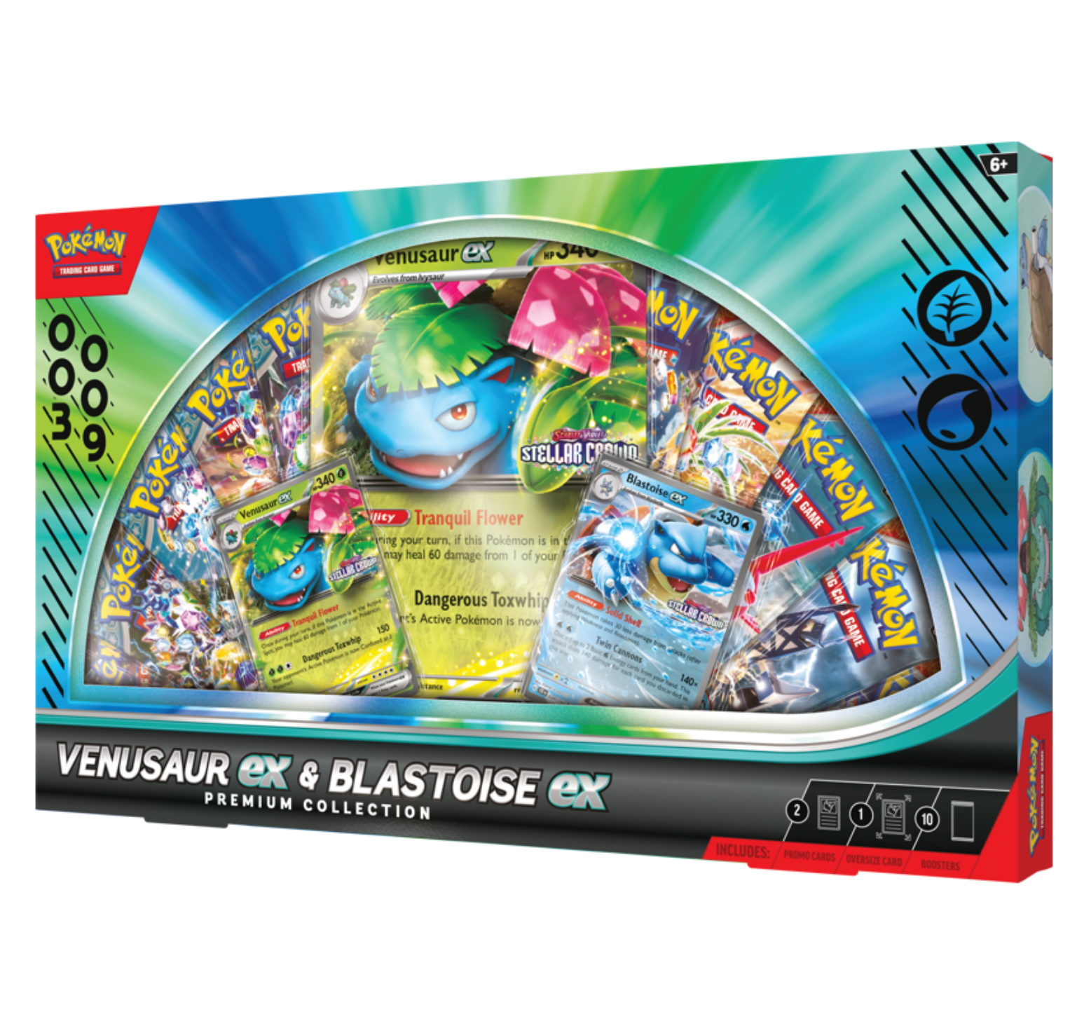 Pokemon TCG: Venusaur EX & Blastoise EX Premium Collection Box