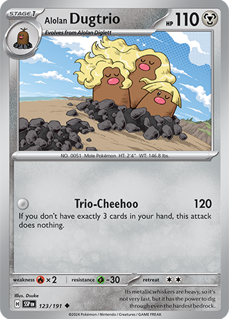 123/191 - Alolan Dugtrio