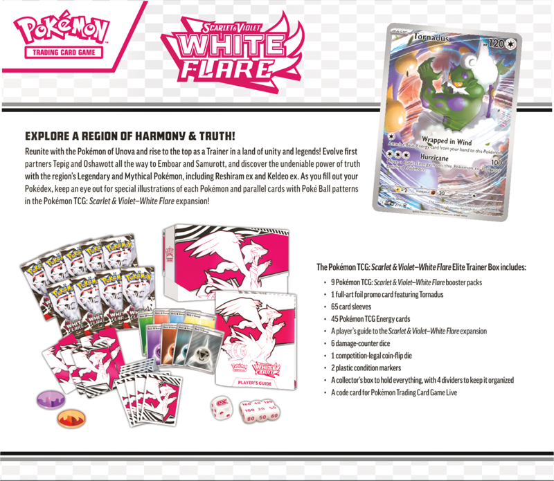 Pokemon Scarlet & Violet White Flare Elite Trainer Box